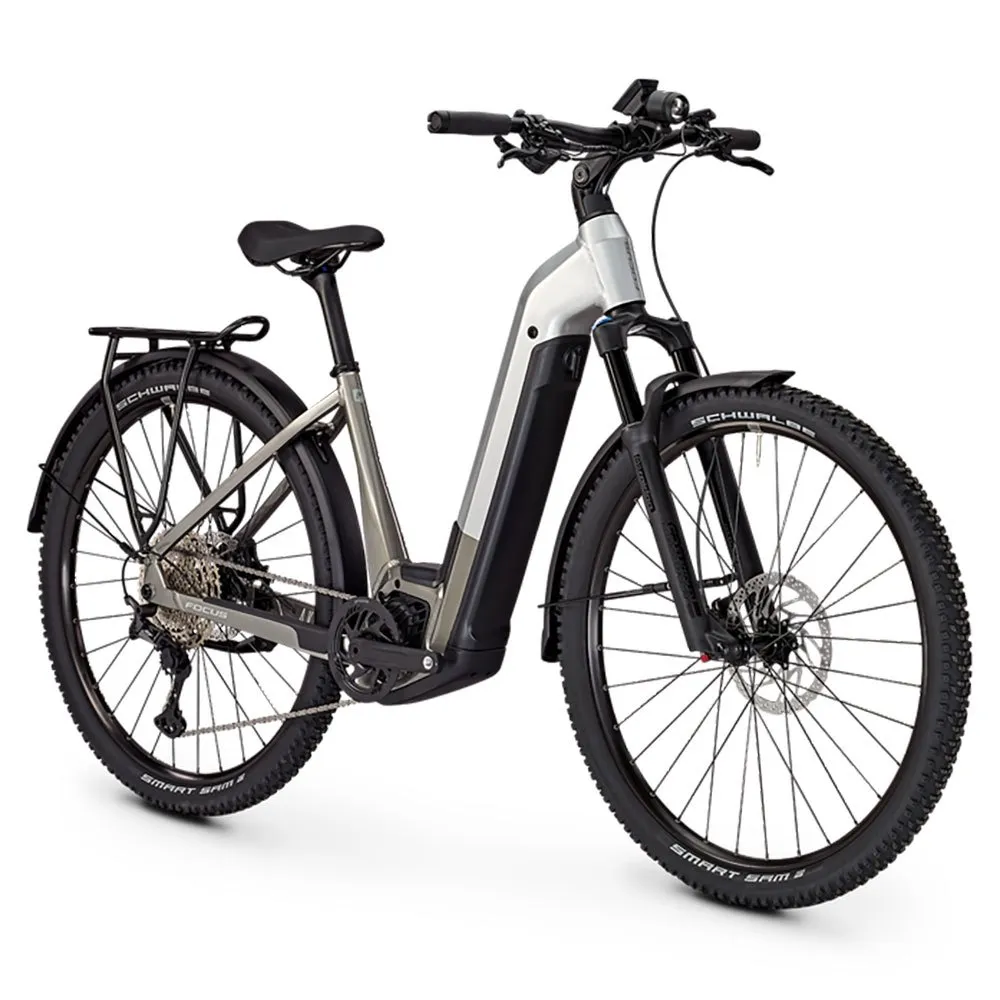 Focus Aventura² 6.9 Wave 29´´ Deore Xt M8100 2024 Elektrofahrrad, Nepalsilver glossy / steelgrey glossy, S, 625Wh Focus Aventura² 6.9 Wave 29´´ Deore Xt M8100 2024 Elektrofahrrad, Nepalsilver glossy / steelgrey glossy, S, 625Wh