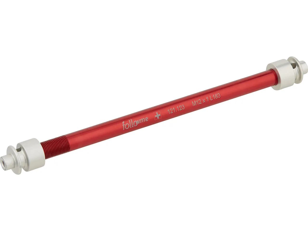 FollowMe Steckachsenadapter 12 mm Aluminium, Rot, 12mm, 1.0mm, 183mm FollowMe Steckachsenadapter 12 mm Aluminium, Rot, 12mm, 1.0mm, 183mm