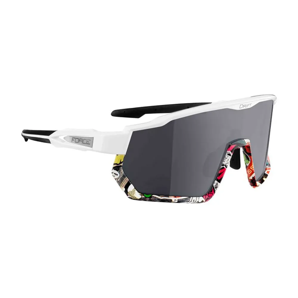 Force Drift Polarisierte Sonnenbrille, White / vivid, Black/CAT3 Force Drift Polarisierte Sonnenbrille, White / vivid, Black/CAT3