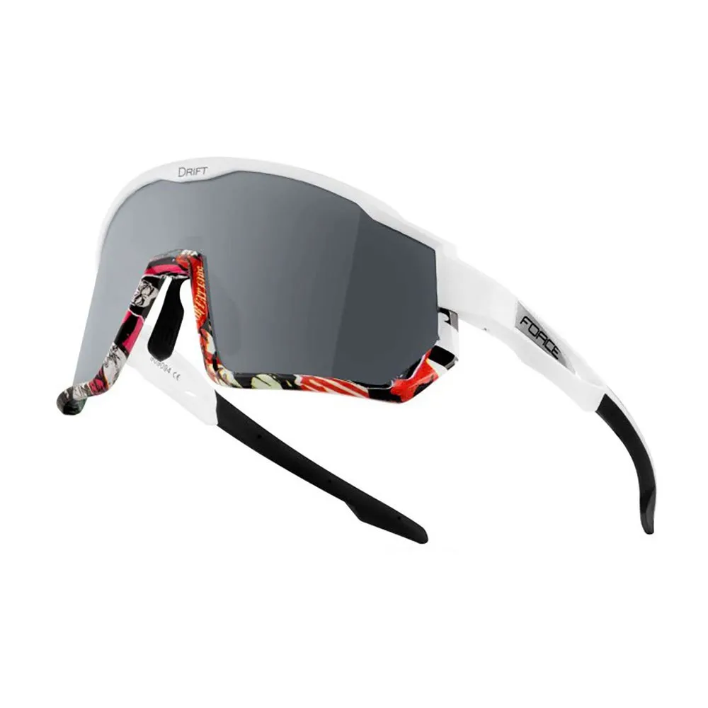 Force Drift Polarisierte Sonnenbrille, White / vivid, Black/CAT3 Force Drift Polarisierte Sonnenbrille, White / vivid, Black/CAT3
