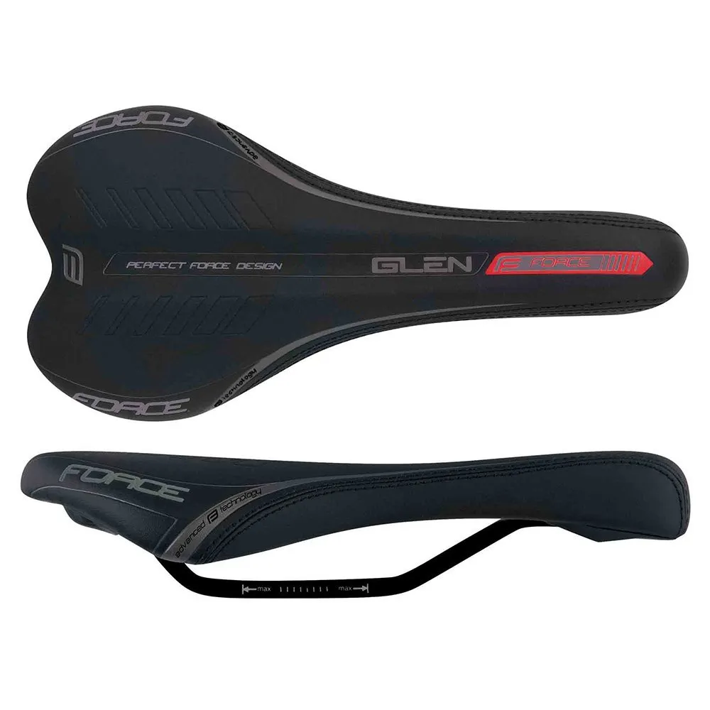Force Glen Sattel, Black, 135mm Force Glen Sattel, Black, 135mm