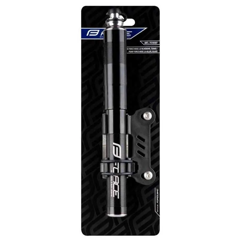 Force Hose 2.0 Aluminium Mini-pumpe, Black, One Size Force Hose 2.0 Aluminium Mini-pumpe, Black, One Size