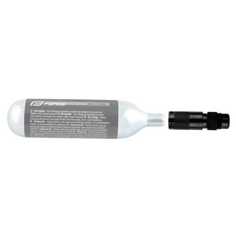 Force Pikado 2.0 Tubeless Co2 Inflator Reparatursatz, Black, One Size Force Pikado 2.0 Tubeless Co2 Inflator Reparatursatz, Black, One Size