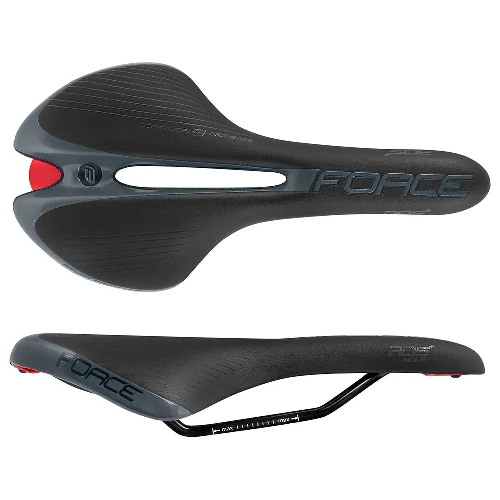 Force Ros Hole+ Sattel, Black, 135mm Force Ros Hole+ Sattel, Black, 135mm