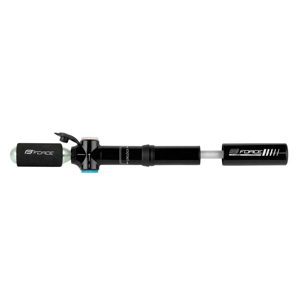 Force T-comb Co2 Presta Mini-pumpe, Black, One Size Force T-comb Co2 Presta Mini-pumpe, Black, One Size