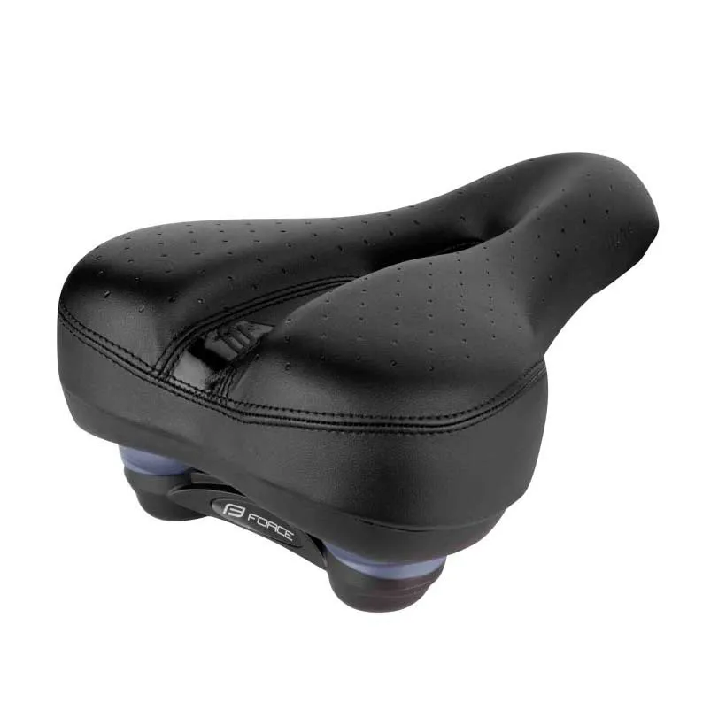 Force Tourist Elastomer Luna Sattel, Black, 175mm Force Tourist Elastomer Luna Sattel, Black, 175mm