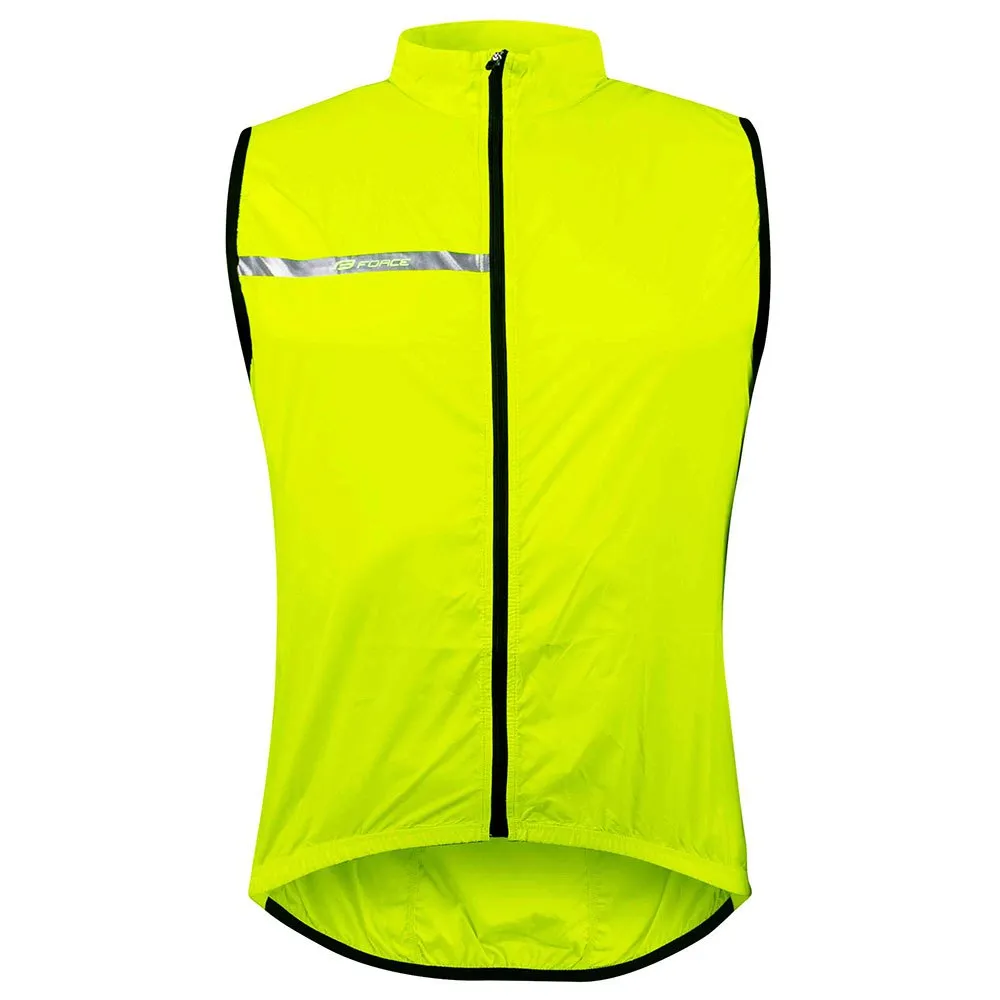 Force Windproof Weste, Yellow Force Windproof Weste, Yellow