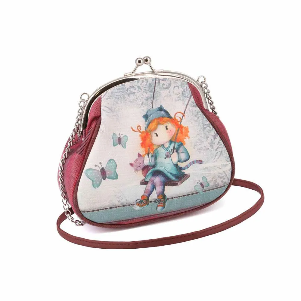 Forever Large Chain Retro Swing Umhängetasche, Green Forever Large Chain Retro Swing Umhängetasche, Green