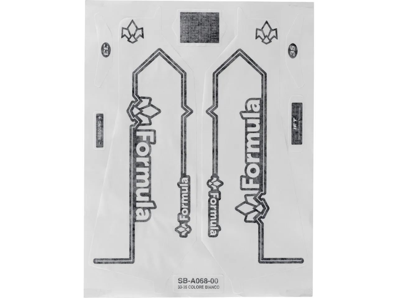 Formula Aufklebersatz für ThirtyThree / ThirtyFive Federgabel Formula Aufklebersatz für ThirtyThree / ThirtyFive Federgabel