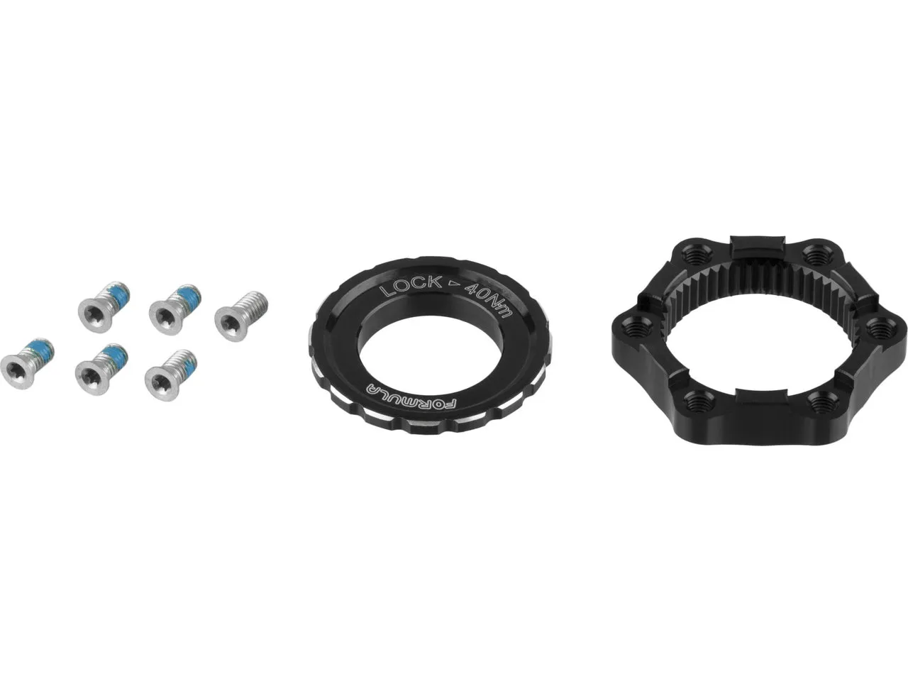 Formula Bremsscheibenadapter 6-Loch auf Center Lock, Schwarz, one_size Formula Bremsscheibenadapter 6-Loch auf Center Lock, Schwarz, one_size