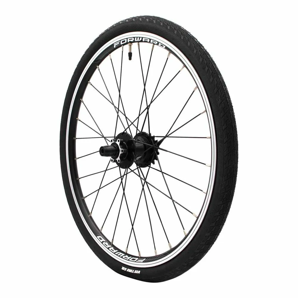 FORWARD Hinterrad mit Reifen joyride v2 exp 20" x 1-3/8 Unisex, schwarz, TU