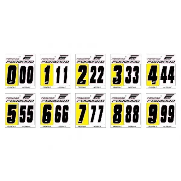 FORWARD Nummernschild-Kit 4 Unisex, schwarz, TU