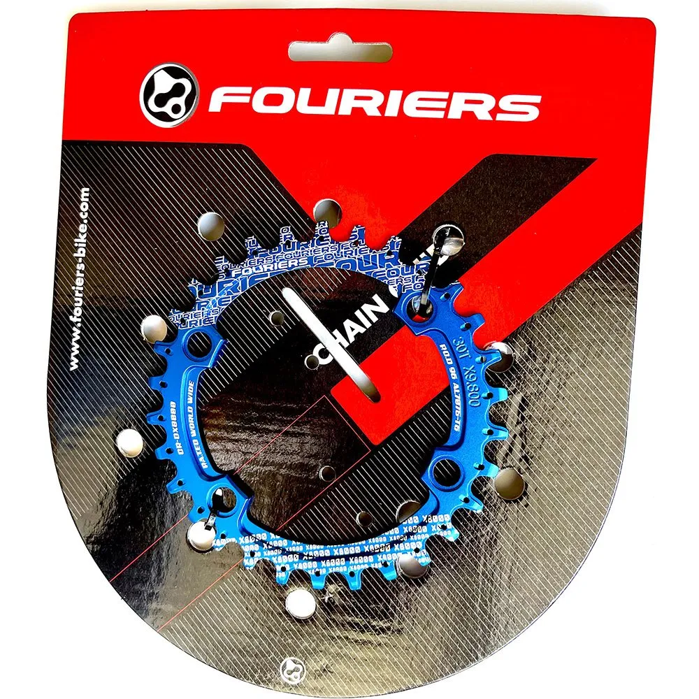 Fouriers Symmetric 96 Bcd Kettenblatt, Blue, 34t Fouriers Symmetric 96 Bcd Kettenblatt, Blue, 34t