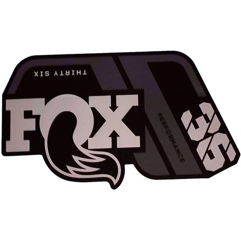 FOX 26 Performance Series 2021 Aufkleber, Matte black, One Size FOX 26 Performance Series 2021 Aufkleber, Matte black, One Size