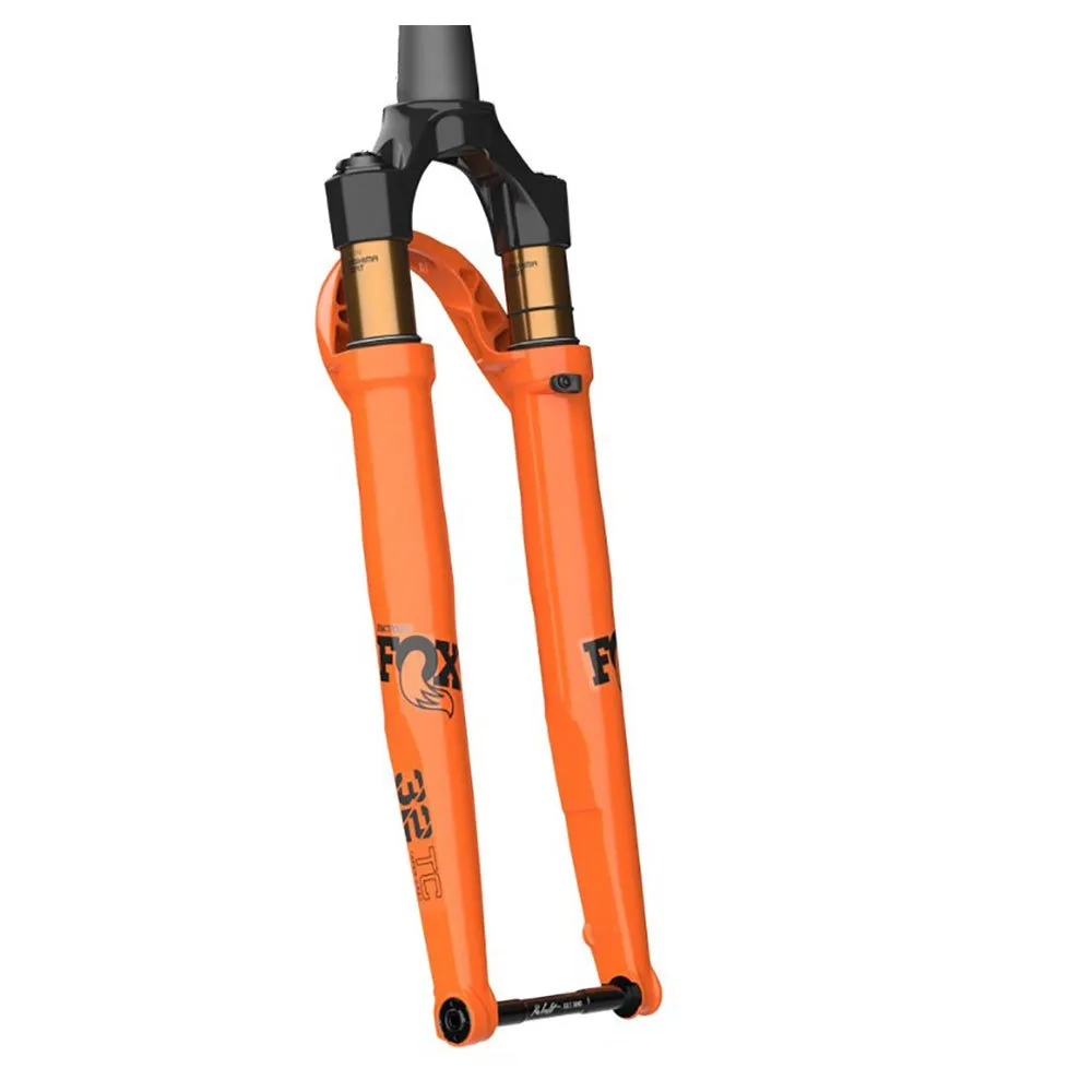 FOX 32 Ax Kashima Factory Series Fit4 3pos-adj 15x100 Mm 45 Offset Gravel Gabel, Orange, 28" - 700C, 40mm FOX 32 Ax Kashima Factory Series Fit4 3pos-adj 15x100 Mm 45 Offset Gravel Gabel, Orange, 28" - 700C, 40mm