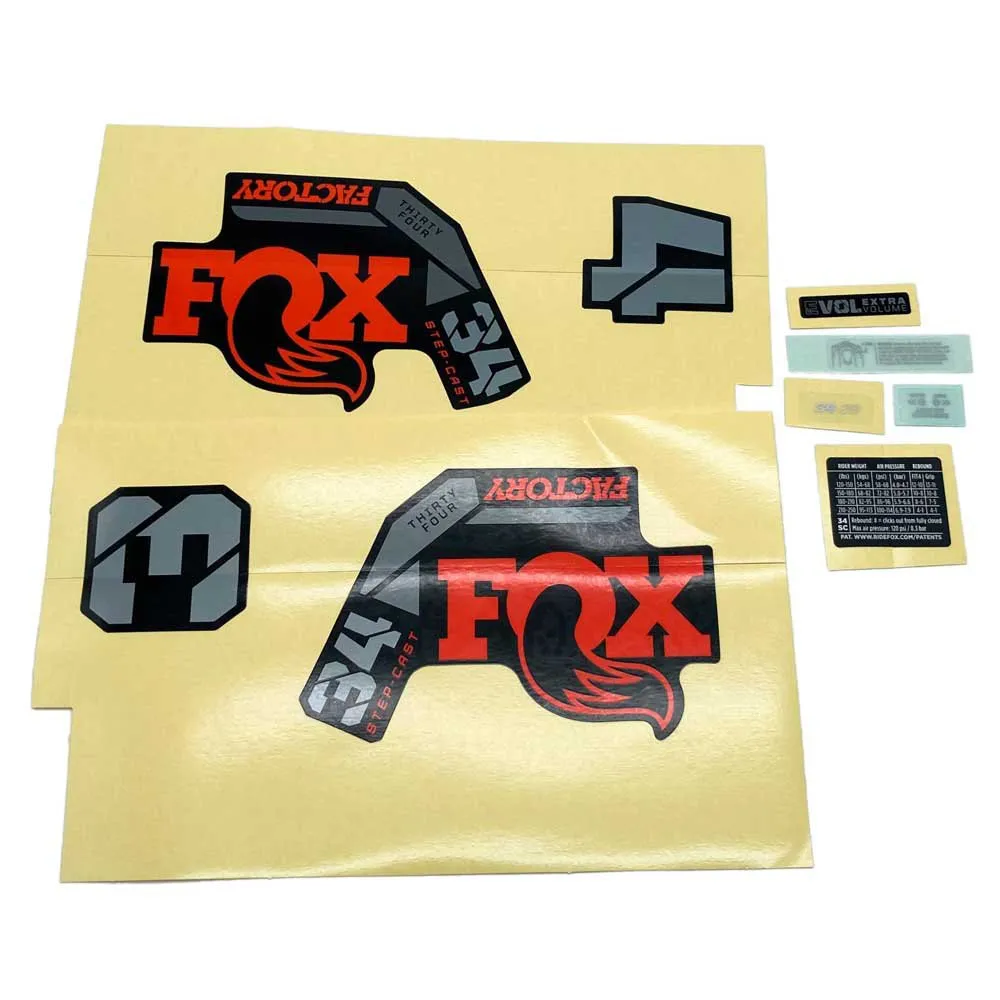 FOX 34 Sc F-s 2022 Aufkleberset, Orange, One Size FOX 34 Sc F-s 2022 Aufkleberset, Orange, One Size