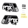 FOX 38 P-s Logo 2021 Aufkleberset, Grey, One Size