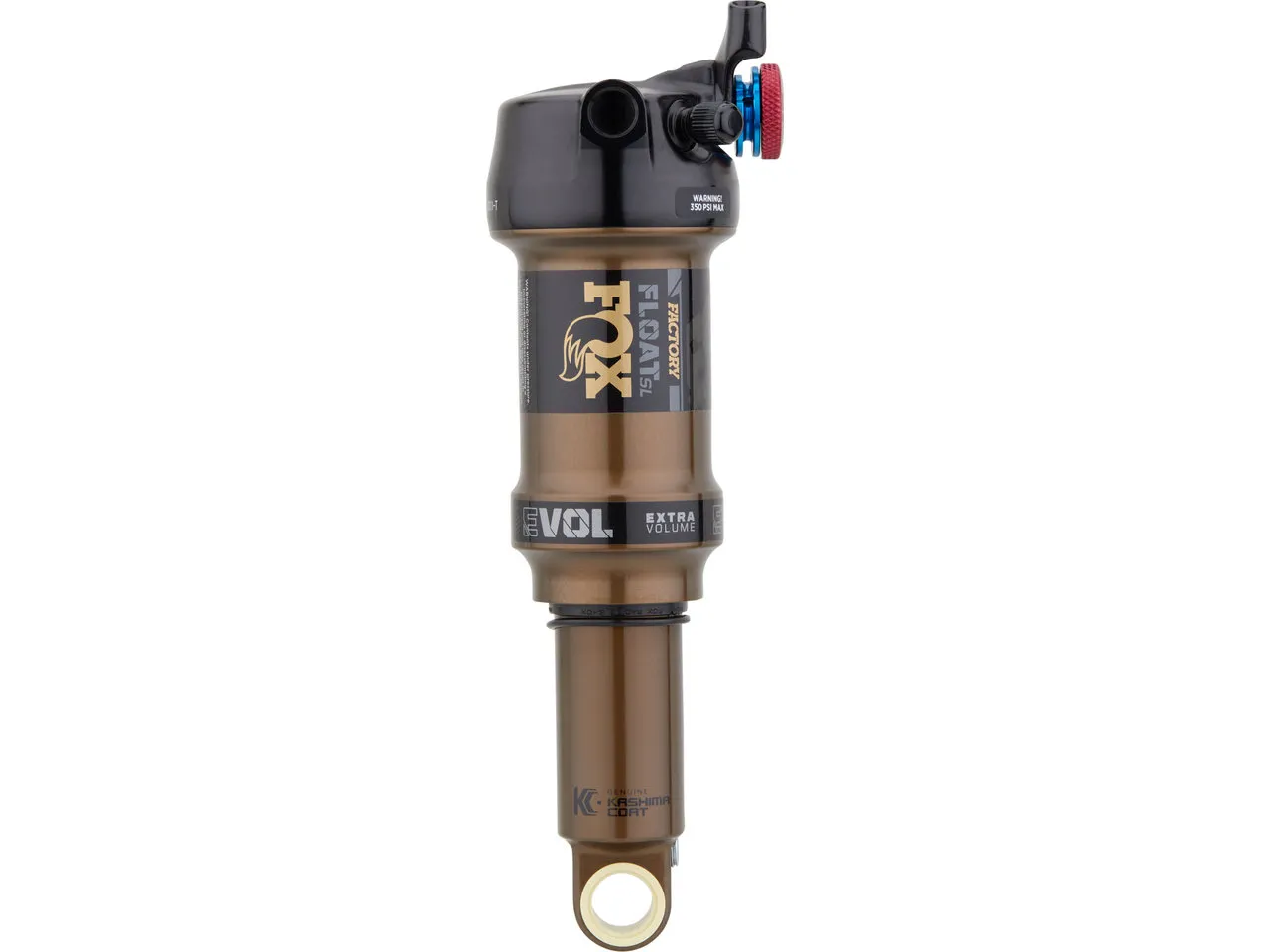 FOX Factory Float SL EVOL LV Remote Factory Trunnion Dämpfer, Black / bronze, 45mm, 165mm