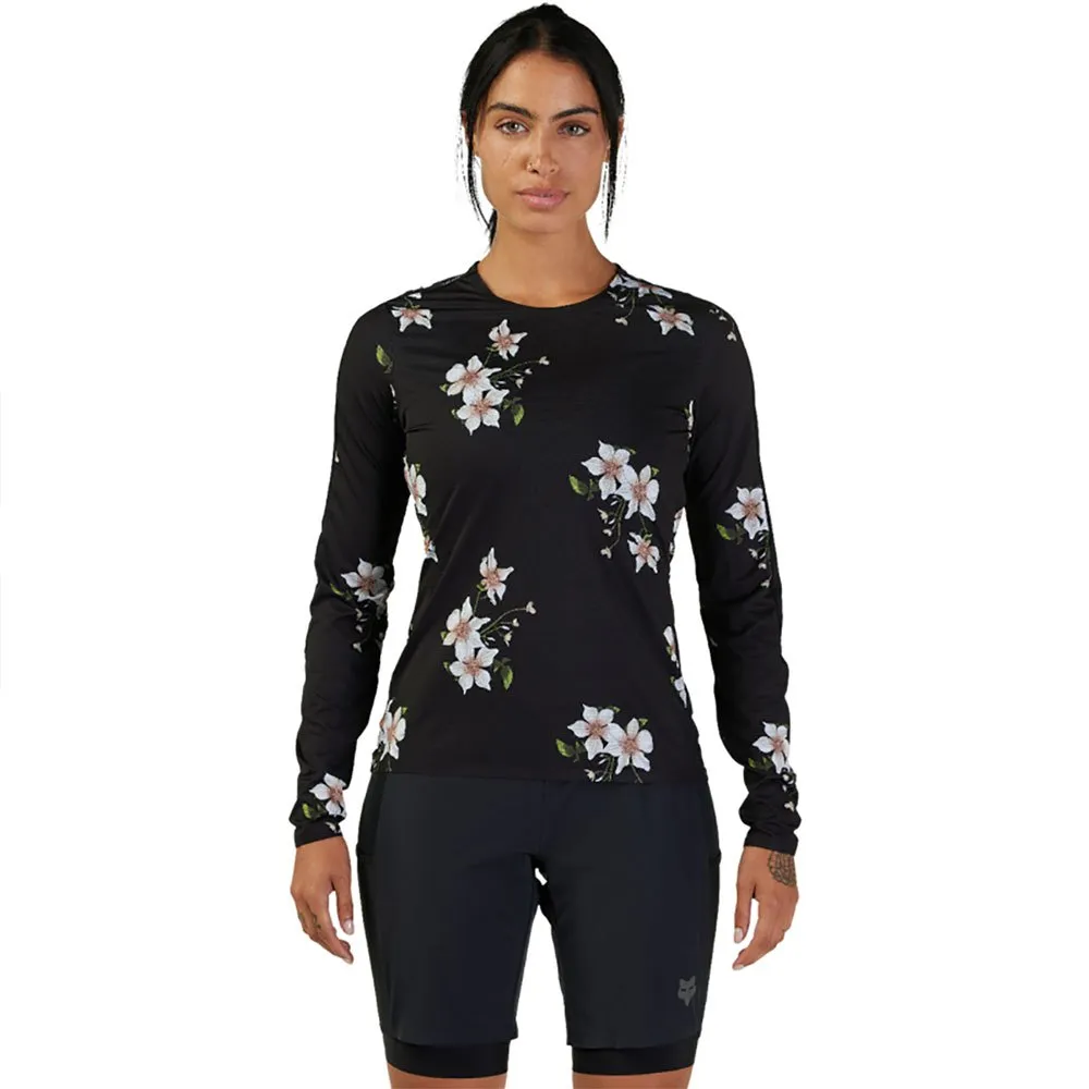 FOX Flexair Ascent Dogwood Langarm-t-shirt, Black, XS FOX Flexair Ascent Dogwood Langarm-t-shirt, Black, XS