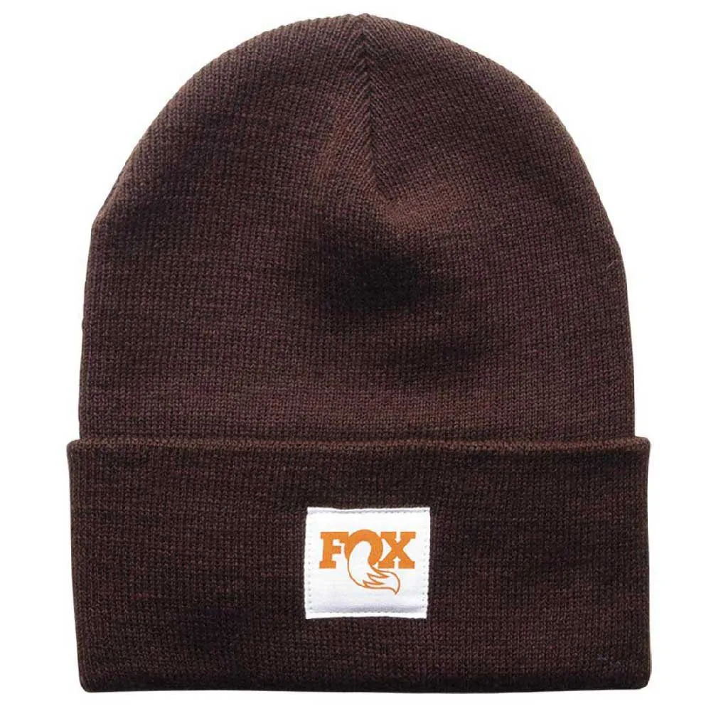 FOX Logo Foldover Mütze, Brown / orange FOX Logo Foldover Mütze, Brown / orange