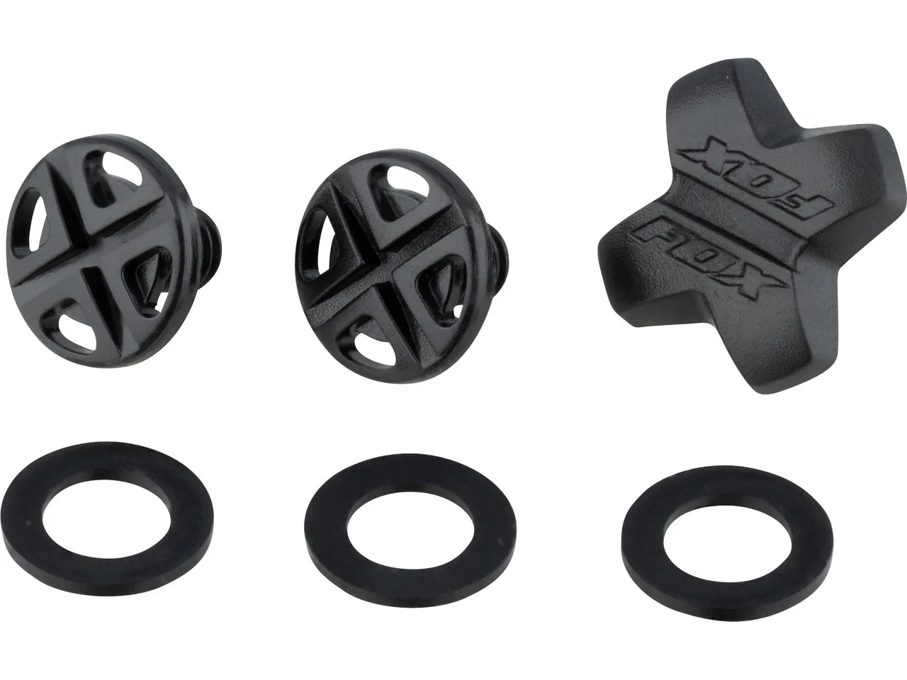 FOX Rampage Visier Schrauben, Black FOX Rampage Visier Schrauben, Black