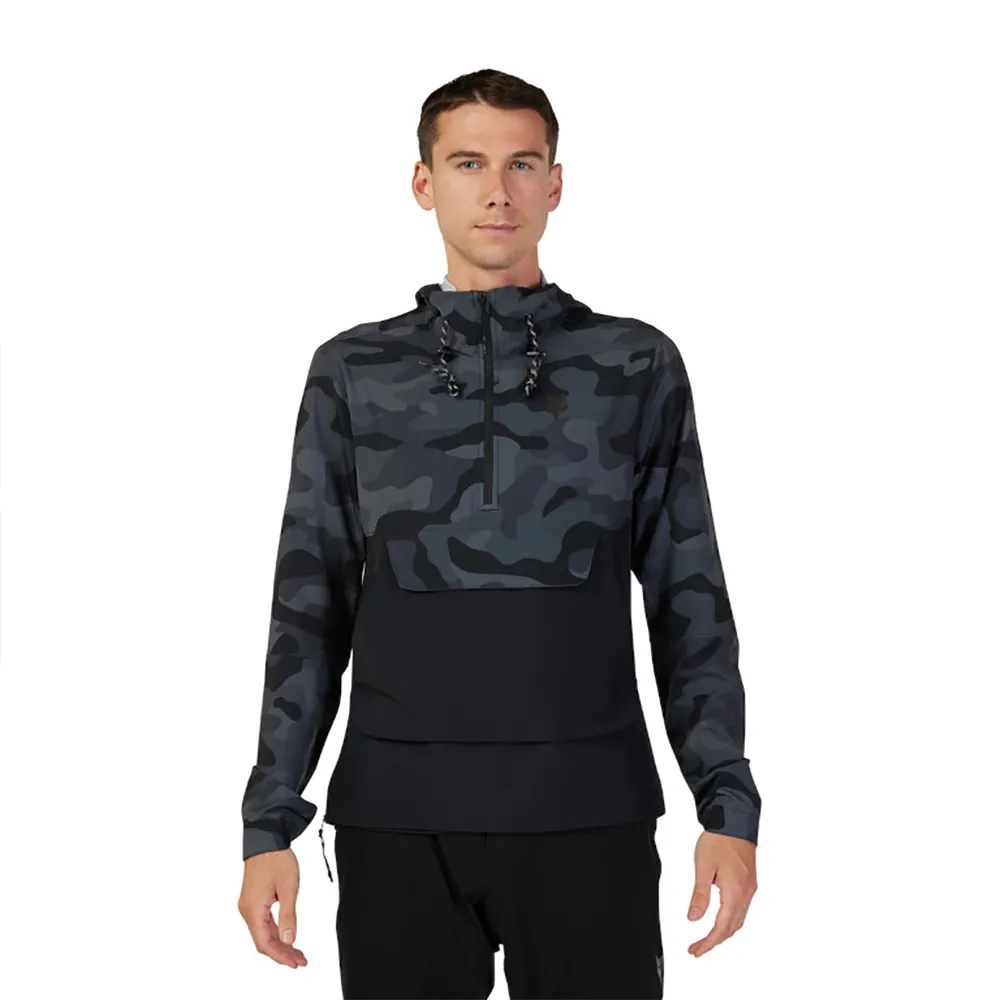 FOX Ranger Wind 31038 Kapuzenpullover, Black camo, S FOX Ranger Wind 31038 Kapuzenpullover, Black camo, S
