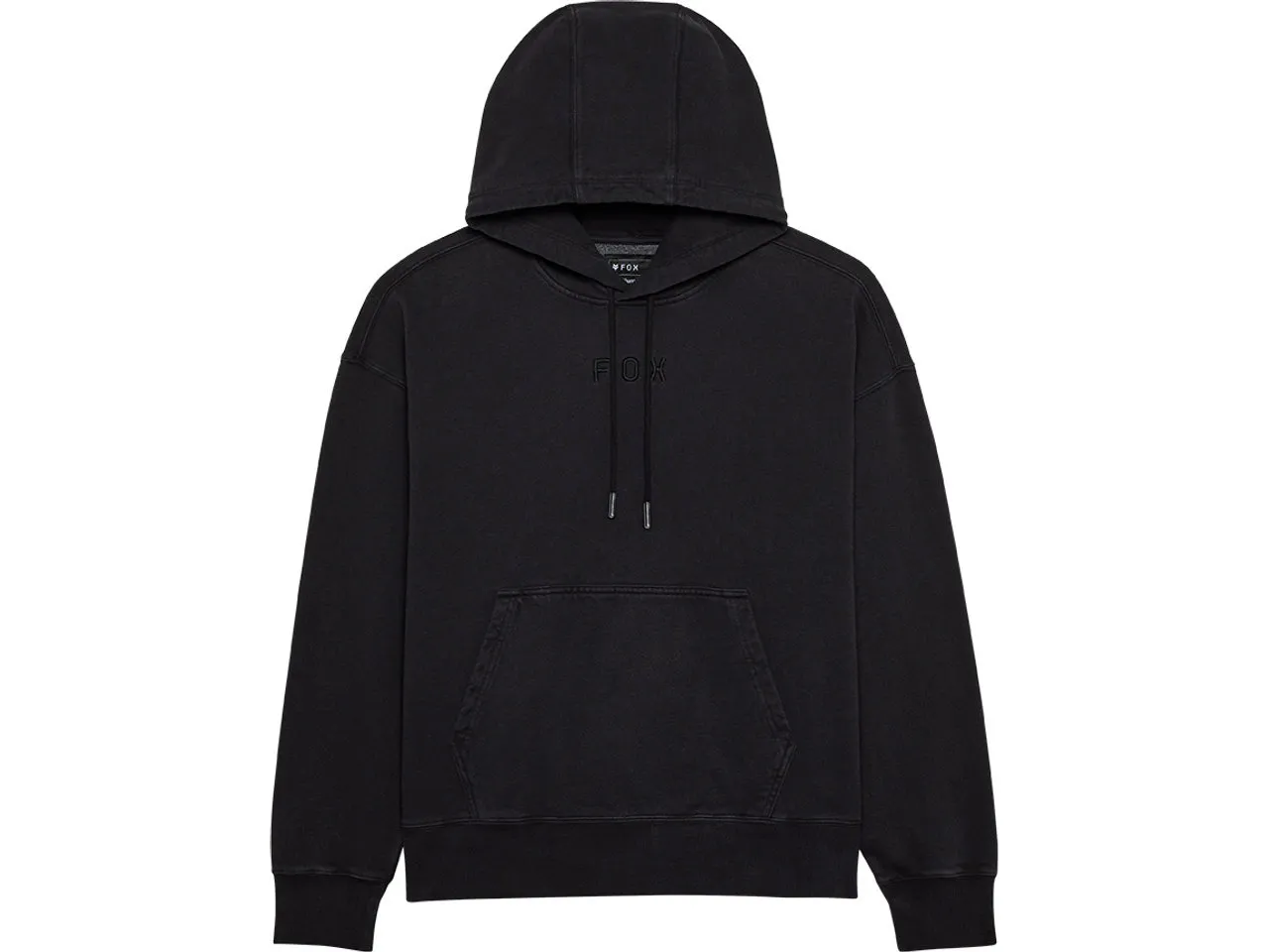 FOX Wordmark Oversized Fleece Pullover, Schwarz FOX Wordmark Oversized Fleece Pullover, Schwarz