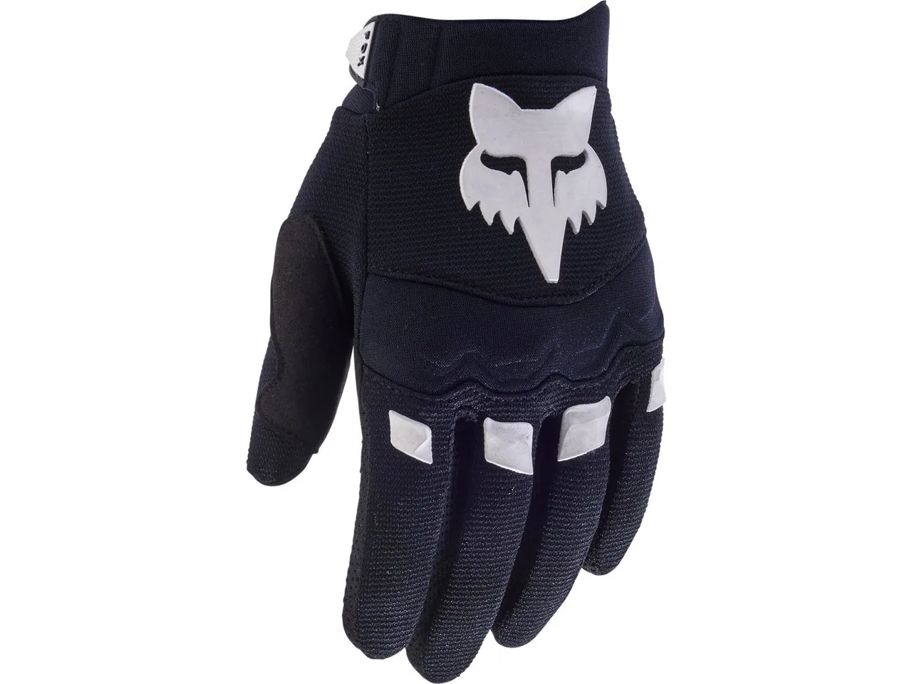 FOX Youth Dirtpaw Ganzfinger-Handschuhe Modell 2024, Schwarz
