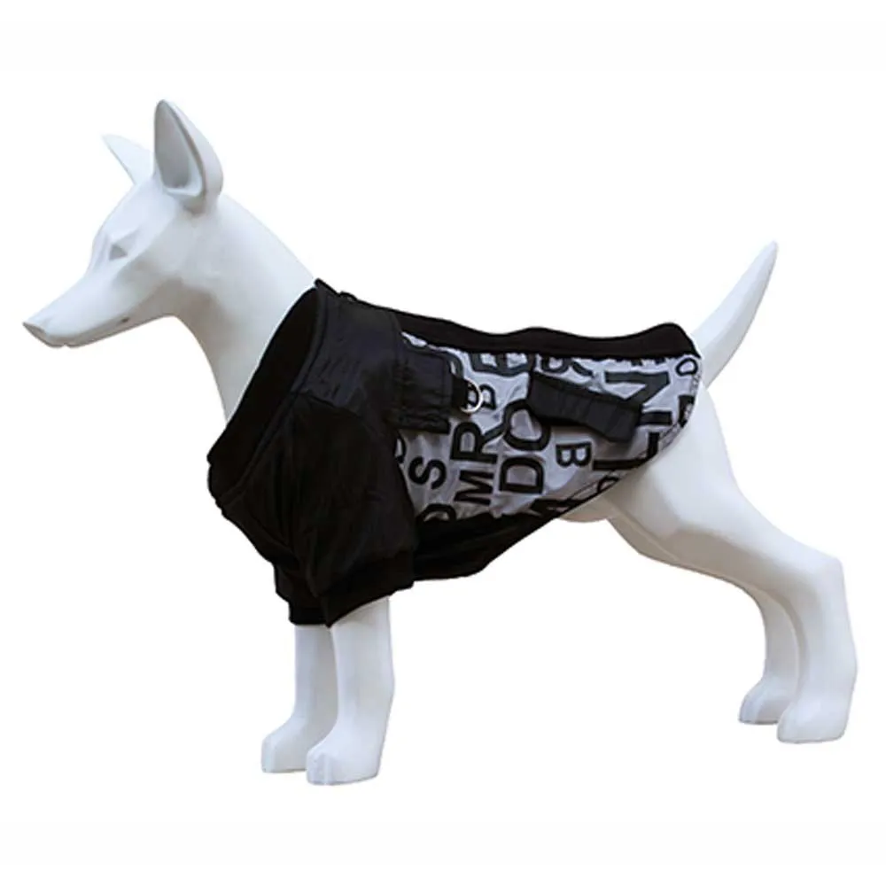 Freedog Alphabet Hundejacke, Black / white, 35cm Freedog Alphabet Hundejacke, Black / white, 35cm