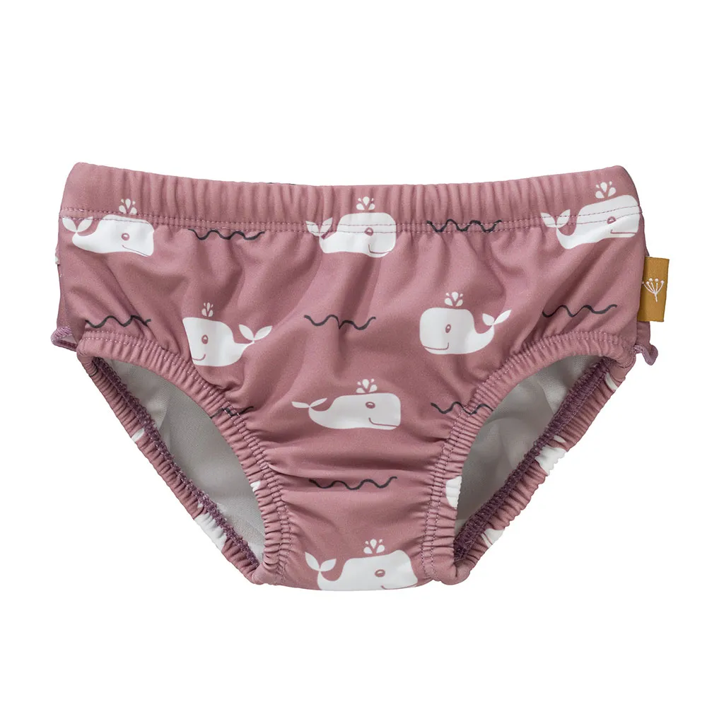Fresk Badeanzug Mit Walrüschelwindel, Pink, 3-6MON Fresk Badeanzug Mit Walrüschelwindel, Pink, 3-6MON