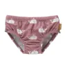 Fresk Badeanzug Mit Walrüschelwindel, Pink, 3-6MON