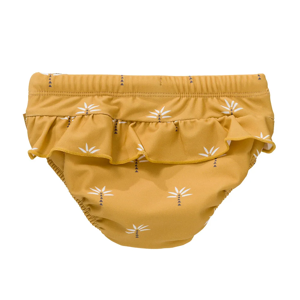 Fresk Windel Mit Palmenrüsche Bikini-unterteil, Mustard, 6-12MON Fresk Windel Mit Palmenrüsche Bikini-unterteil, Mustard, 6-12MON