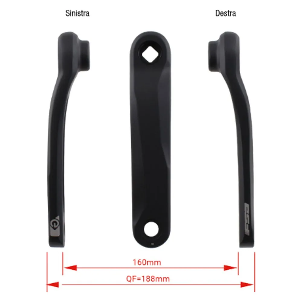 FSA Ck-745/jis Kurbel, Black, 165mm FSA Ck-745/jis Kurbel, Black, 165mm