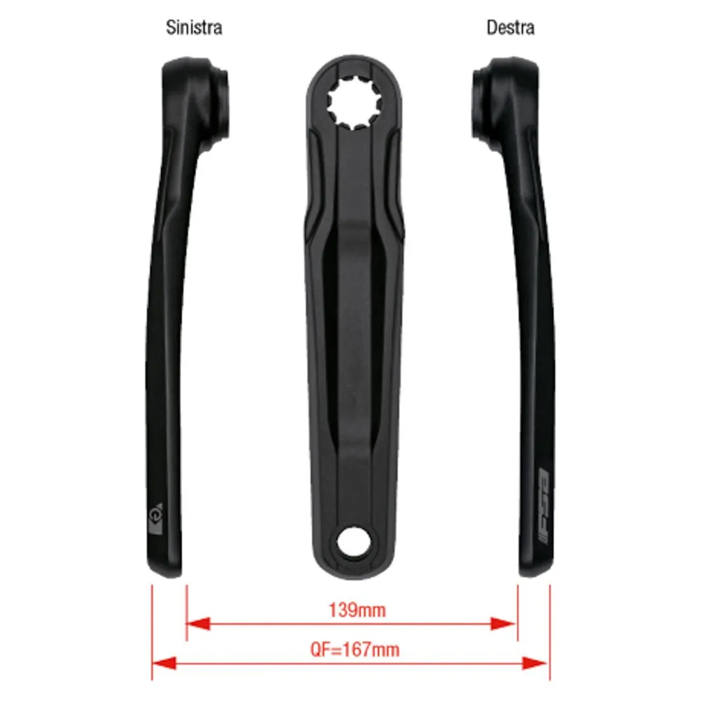 FSA Ck-762/is Kurbel, Black, 165mm FSA Ck-762/is Kurbel, Black, 165mm