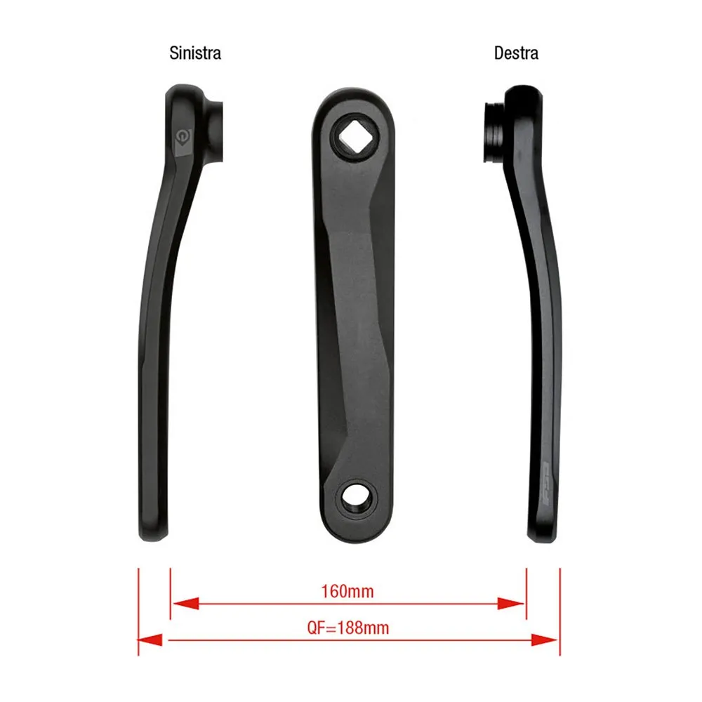 FSA E-bike Ck-746-2 Linke Kurbel, Black, 165mm FSA E-bike Ck-746-2 Linke Kurbel, Black, 165mm