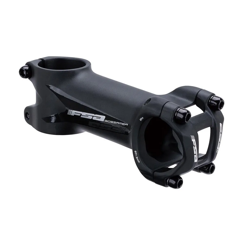 FSA Gossamer Pro 31.8 Mm Fahrradvorbau, Black, 60mm, 6º FSA Gossamer Pro 31.8 Mm Fahrradvorbau, Black, 60mm, 6º