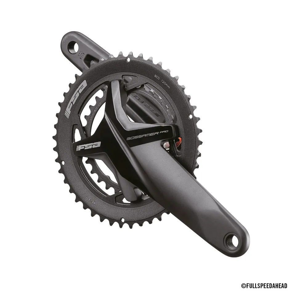 FSA Gossamer Pro Bb386 120/90 46x30t 172.5 Mm Pedale, Black, 172.5mm