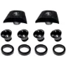 FSA Megatooth Nail Red Bcd104 Fixing Kit Kettenblattschraubensatz, Silver / black, One Size