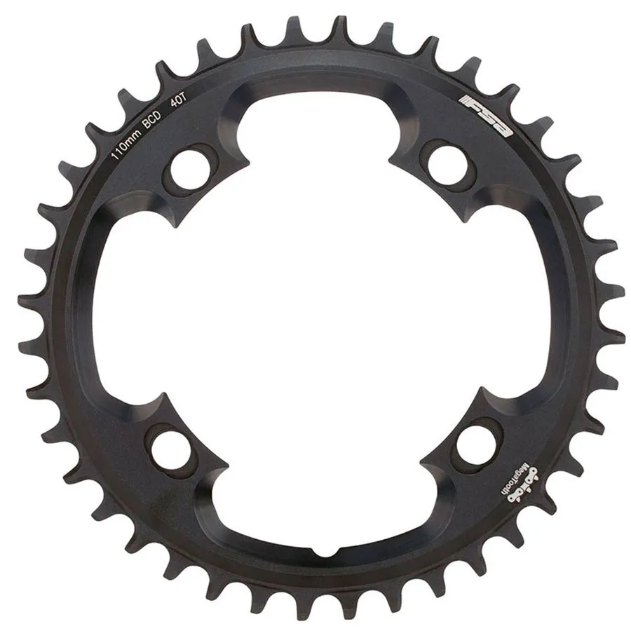 FSA Road Sl-k Abs 110 Bcd Kettenblatt, Silver / black, 52t FSA Road Sl-k Abs 110 Bcd Kettenblatt, Silver / black, 52t
