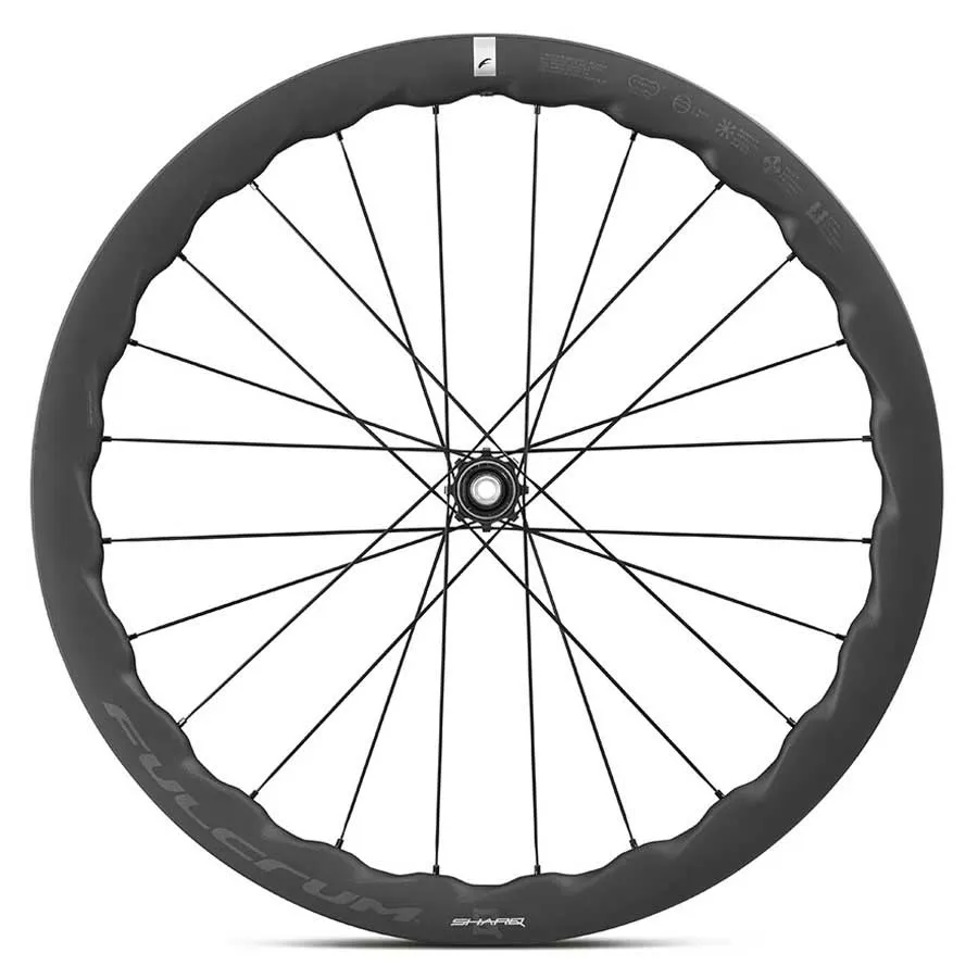 Fulcrum Sharq 42 2wf C25 Afs Disc Tubeless Rennrad-hinterrad, Black, 12 x 142mm, Shimano/Sram HG Fulcrum Sharq 42 2wf C25 Afs Disc Tubeless Rennrad-hinterrad, Black, 12 x 142mm, Shimano/Sram HG