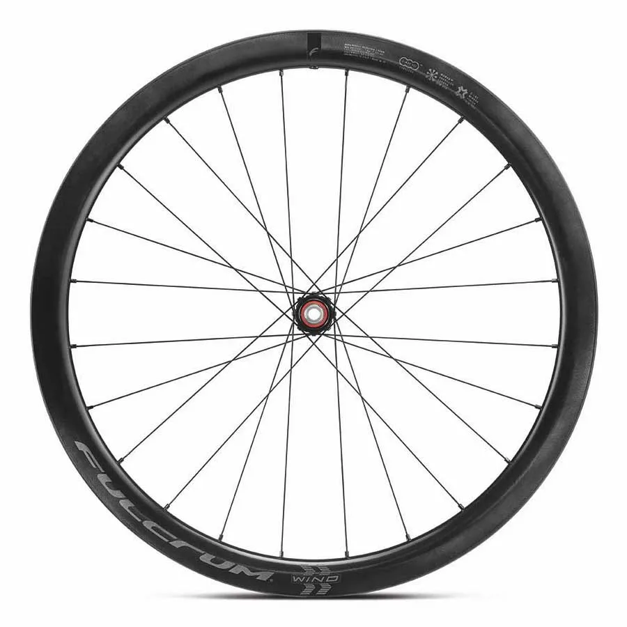 Fulcrum Wind 42 Db 2wf Disc Tubeless Rennrad-vorderrad, Black, 12 x 100mm Fulcrum Wind 42 Db 2wf Disc Tubeless Rennrad-vorderrad, Black, 12 x 100mm
