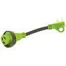 Fultyme Rv Drehverschlussadapter 30 Cm 30a, Green / black, One Size