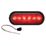 Fultyme Rv Eingebaute Ovale Versiegelte Led-rückleuchte, Red, 152.4mm