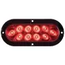 Fultyme Rv Oberflächenmontierte Ovale Versiegelte Led-leuchte, Red, 152.4mm