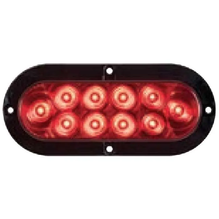 Fultyme Rv Oberflächenmontierte Ovale Versiegelte Led-leuchte, Red, 152.4mm Fultyme Rv Oberflächenmontierte Ovale Versiegelte Led-leuchte, Red, 152.4mm