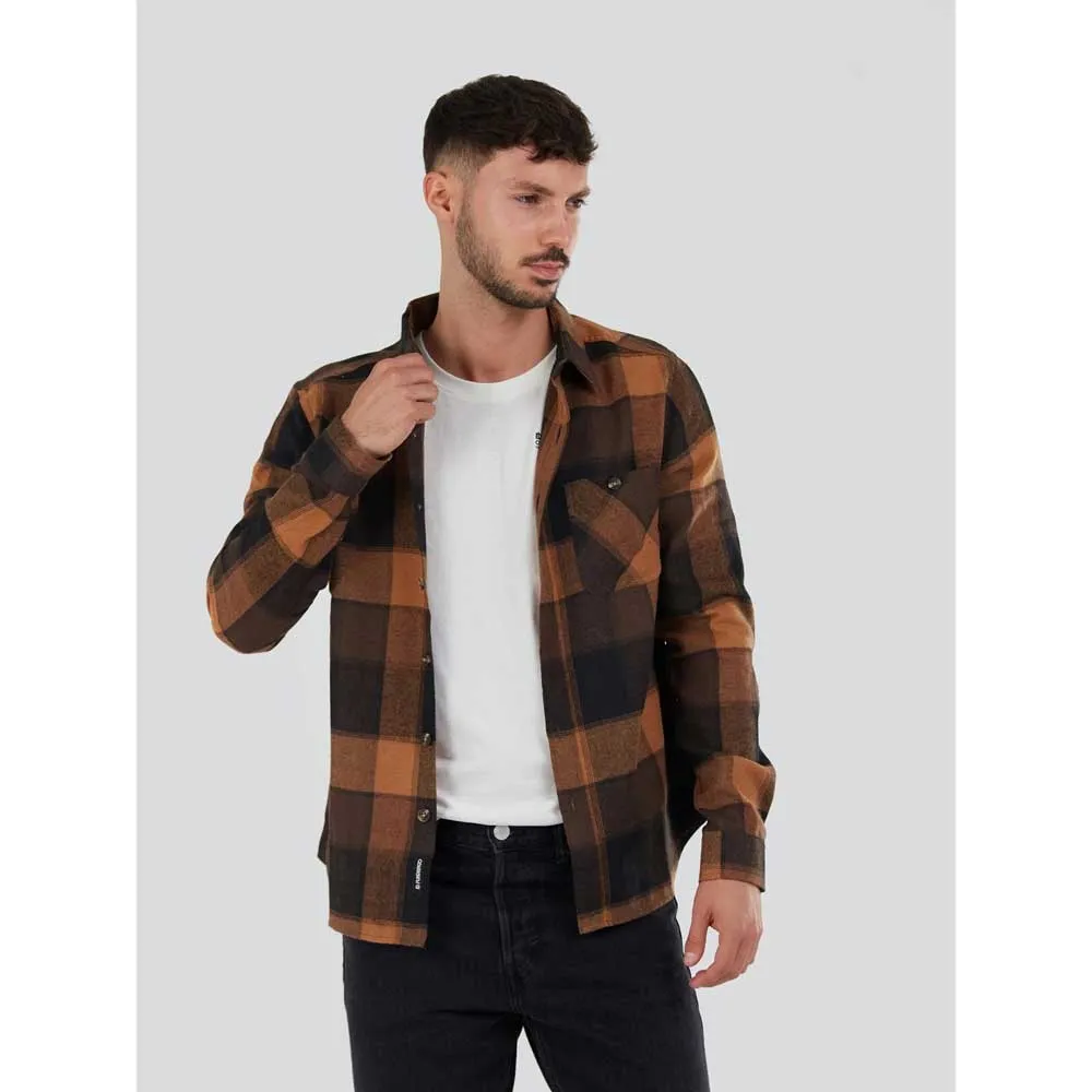 Fundango Harris Langarmhemd, Tobacco Fundango Harris Langarmhemd, Tobacco
