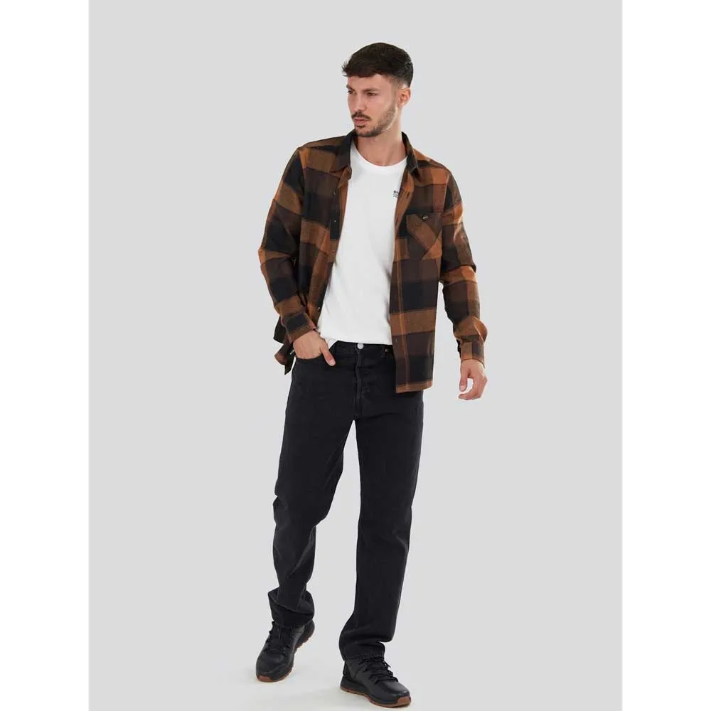 Fundango Harris Langarmhemd, Tobacco Fundango Harris Langarmhemd, Tobacco