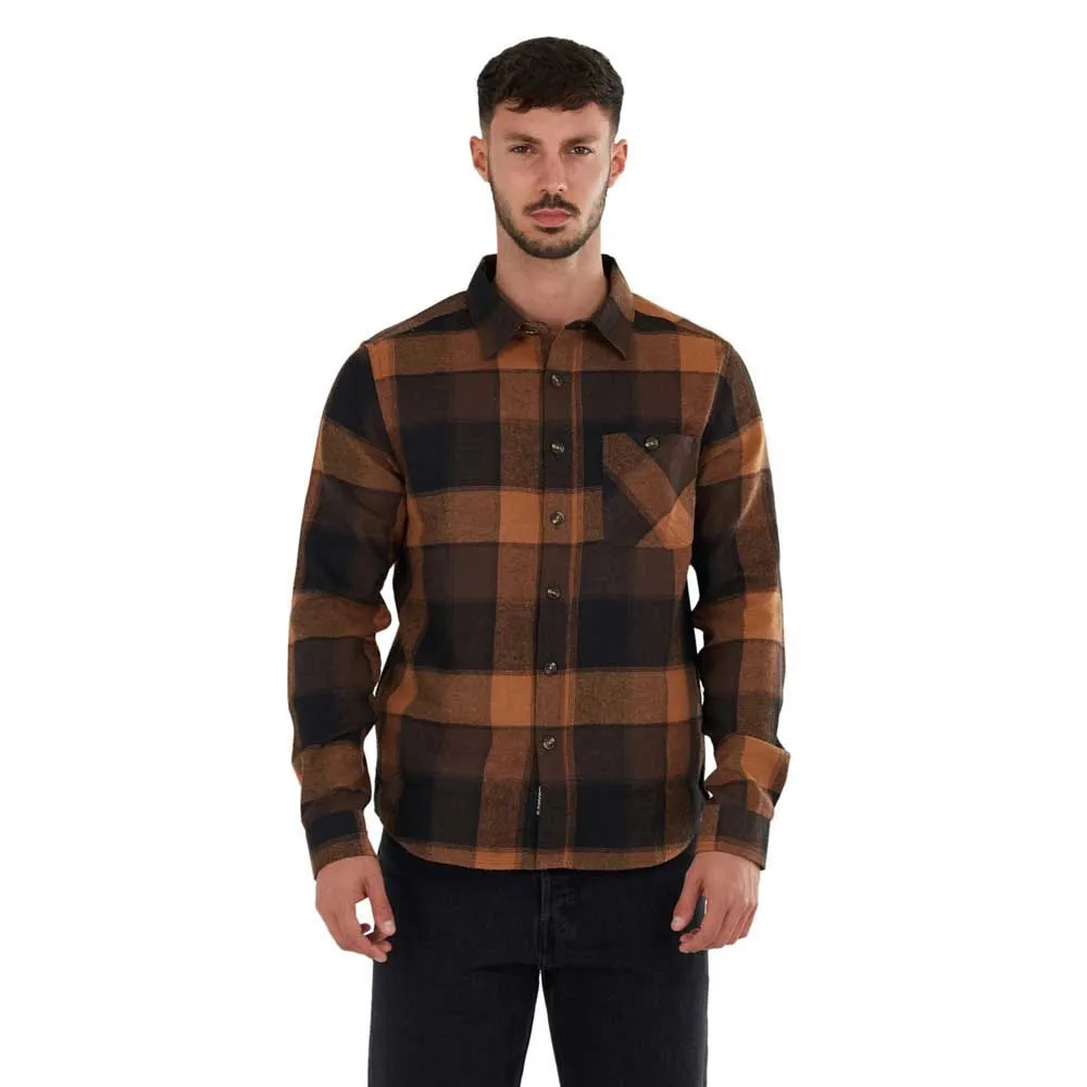 Fundango Harris Langarmhemd, Tobacco Fundango Harris Langarmhemd, Tobacco