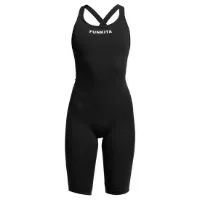 Funkita Fast Legs Still Black Offener Rücken Wettkampfbadeanzug Funkita Fast Legs Still Black Offener Rücken Wettkampfbadeanzug