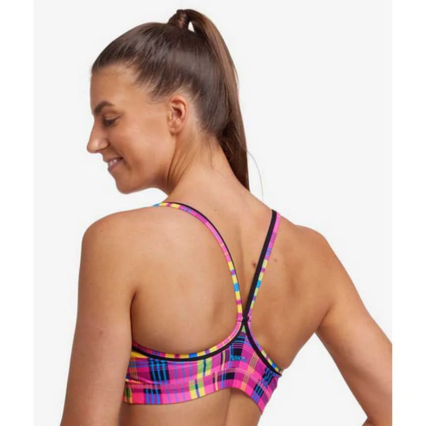 Funkita Happy Highlander Bikinioberteil, Geometric pink / yellow, AUS 10 Funkita Happy Highlander Bikinioberteil, Geometric pink / yellow, AUS 10